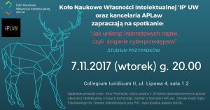Zaproszenie na Kolo IP_internetowe rogi_wpis na FB_listopad 2017